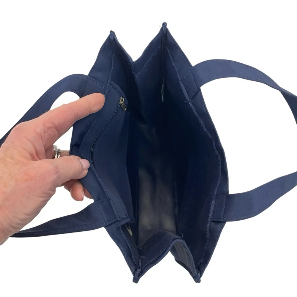 Harrods Nylon Logo Tote Bag OS Blue